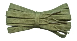 8 mm Flat Khaki Cotton Trainer Shoelaces